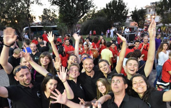 19. International Youth Band Festival - wspólna zabawa podczas gali finałowej Festiwalu (sierpień 2016 r.)